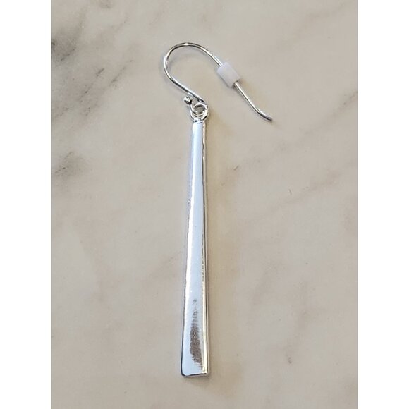 Primavera Italy Sterling Silver Polished Dangle Earrings by Danecraft - Picture 3 of 4